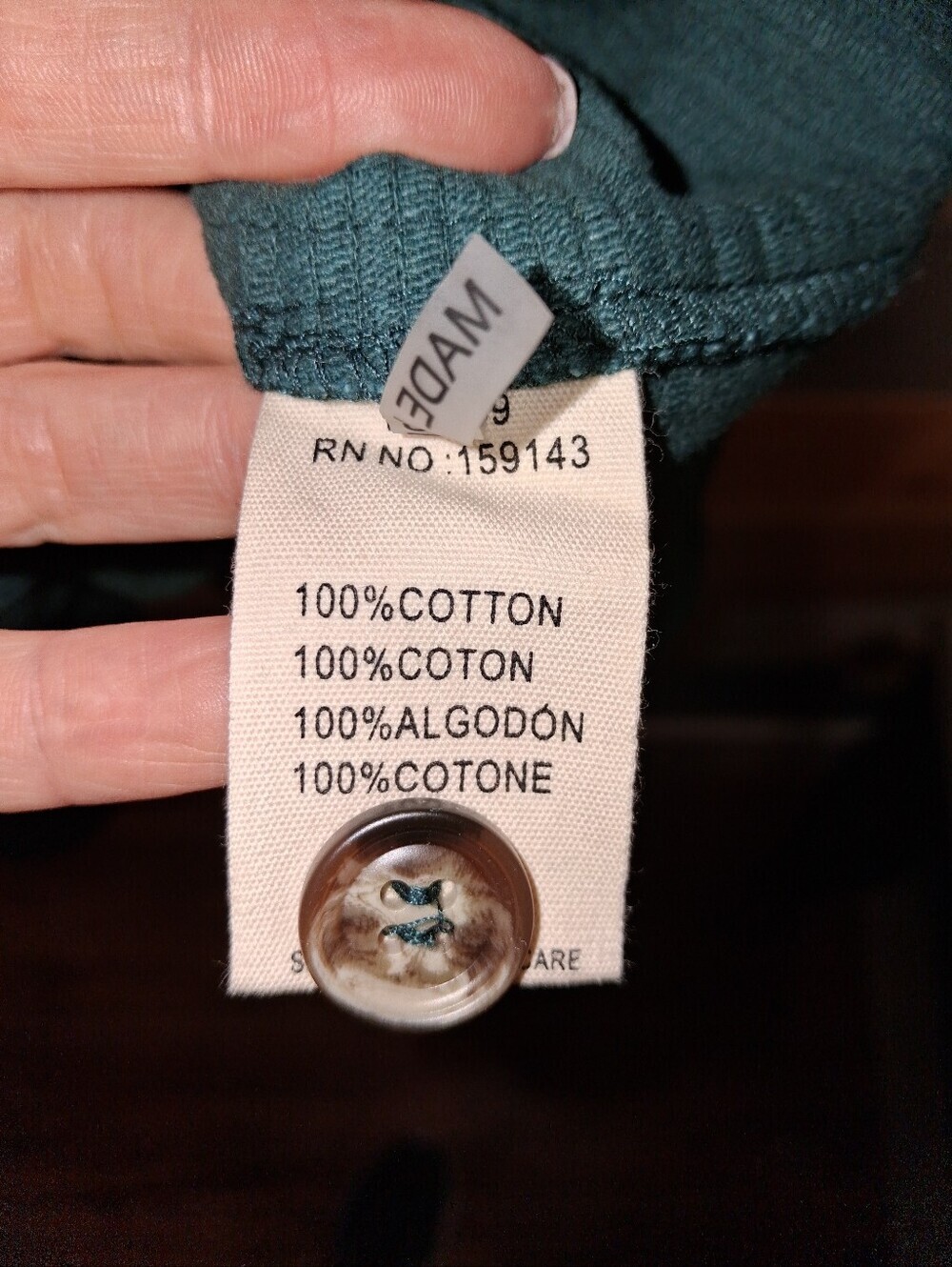 FRNCH Paris Corduroy Dress Green XS - Picture 4 of 5